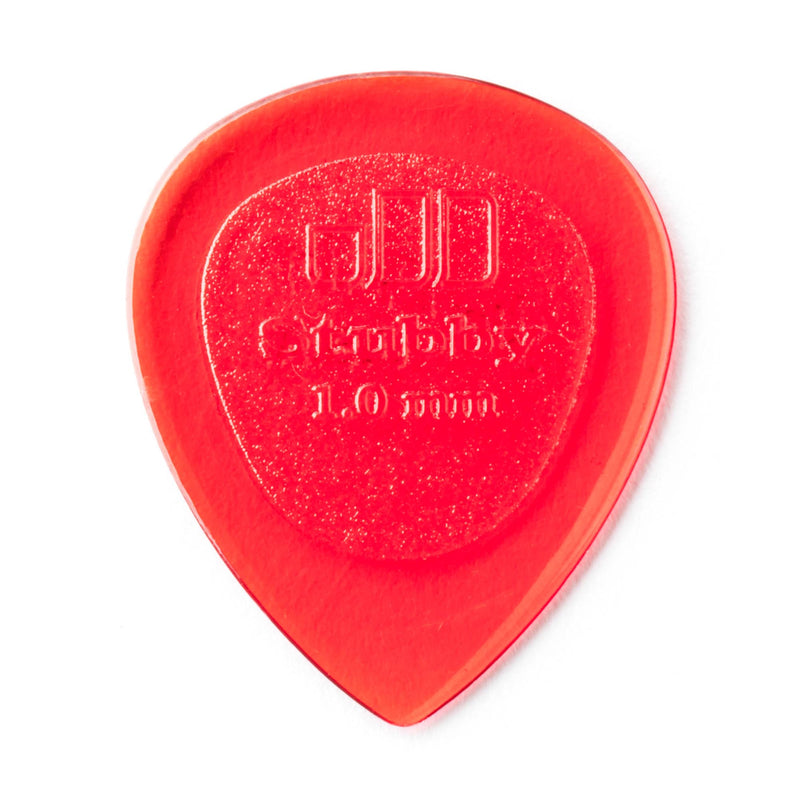 Dunlop 1.0 Red Stubby Jazz Picks 6 Pack