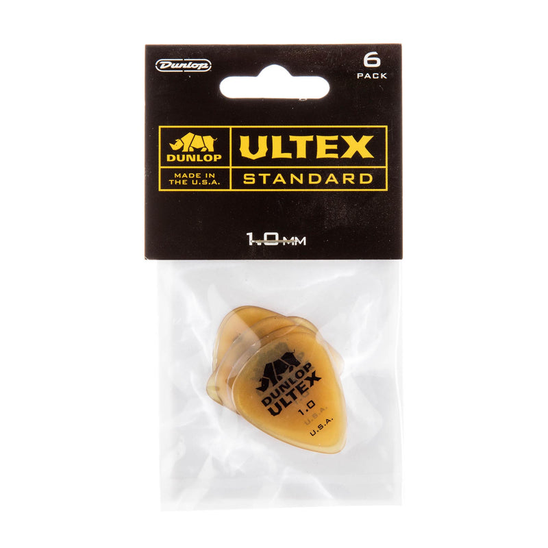 Dunlop 1.0 Yellow Ultex Standard Picks 6 Pack