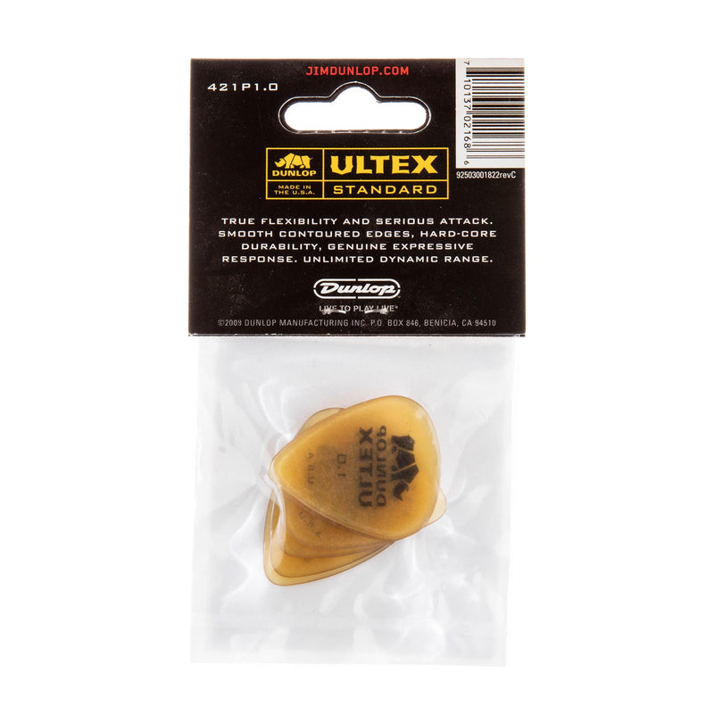 Dunlop 1.0 Yellow Ultex Standard Picks 6 Pack