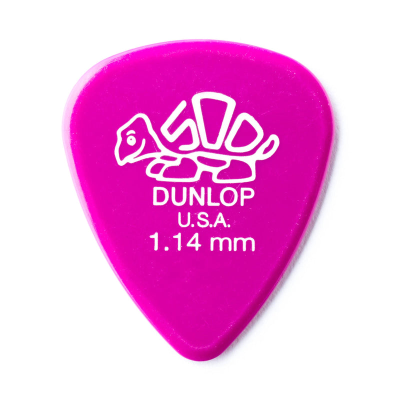 Dunlop 1.14 Magenta Delrin 500 Standard Picks 12 Pack