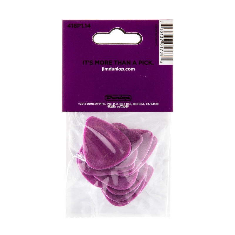 Dunlop 1.14 Purple Tortex Standard Picks 12 Pack