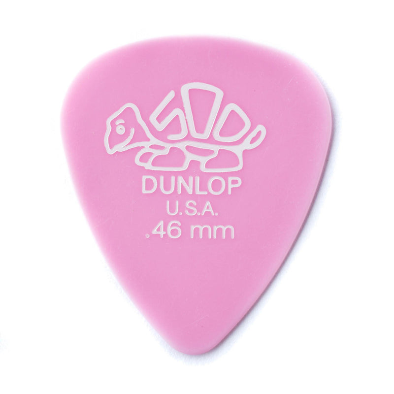 Dunlop .46 Light Pink Delrin 500 Standard Picks 12 Pack