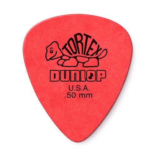 Dunlop .50 Red Tortex Standard Picks 12 Pack