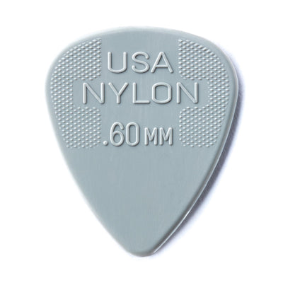 Dunlop .60 Gray Nylon Max Grip Standard Picks 12 Pack