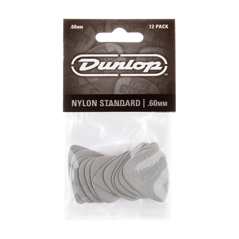 Dunlop .60 Nylon Standard Picks, 12 Pack