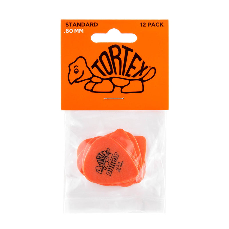 Dunlop .60 Orange Tortex Standard Picks 12 Pack