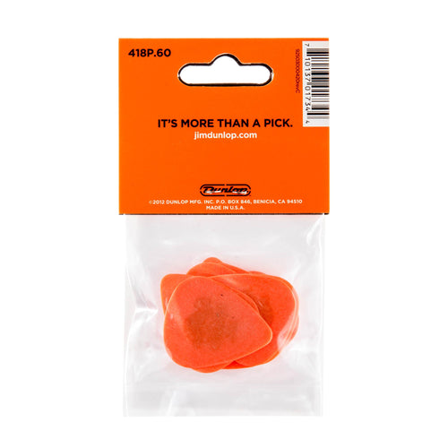 Dunlop .60 Orange Tortex Standard Picks 12 Pack