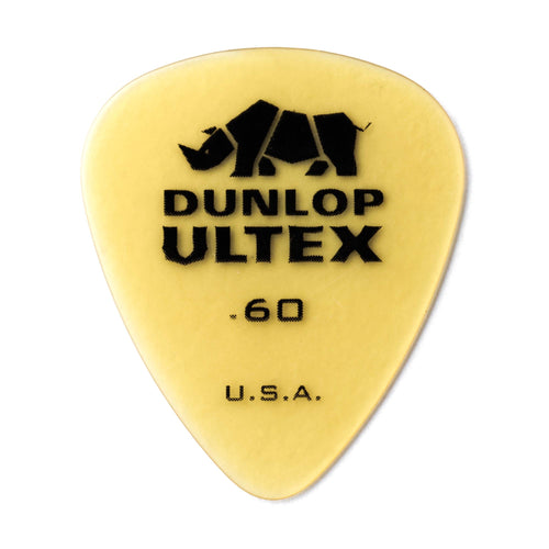Dunlop .60 Yellow Ultex Standard Picks 6 Pack