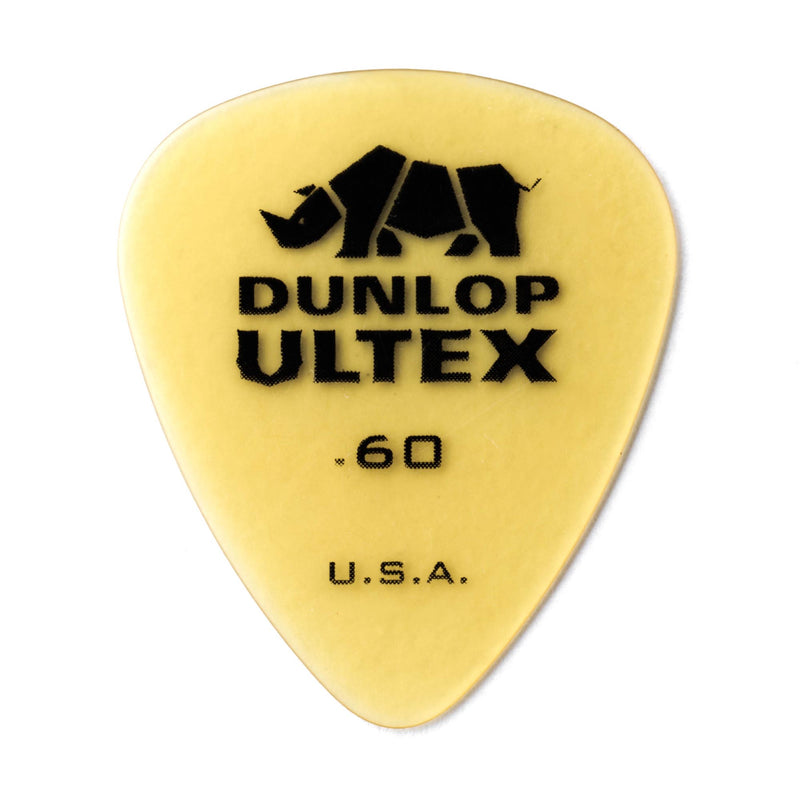 Dunlop .60 Yellow Ultex Standard Picks 6 Pack