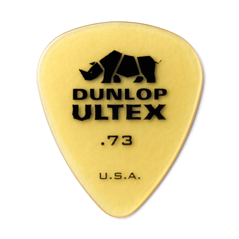 Dunlop .73 Yellow Ultex Standard Picks 6 Pack