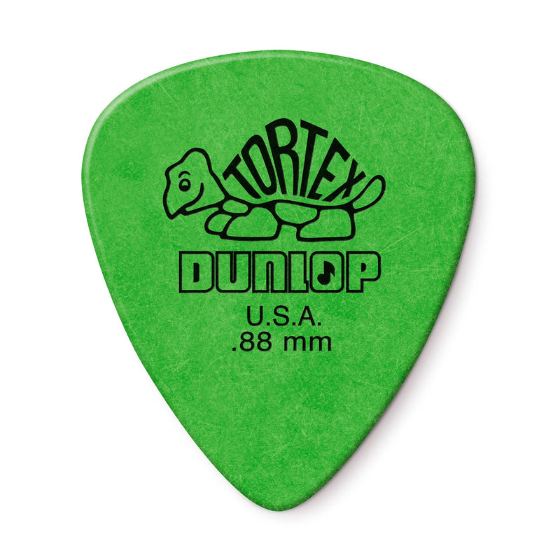 Dunlop .88 Green Tortex Standard Picks 12 Pack