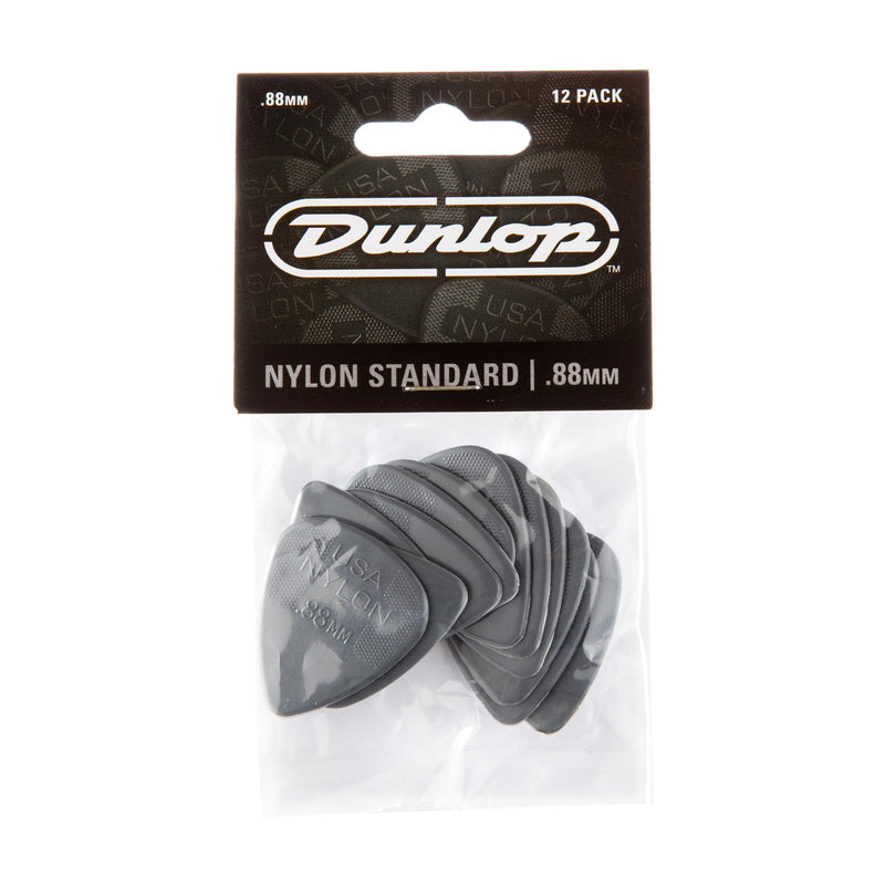 Dunlop .88 Nylon Standard Picks, 12 Pack