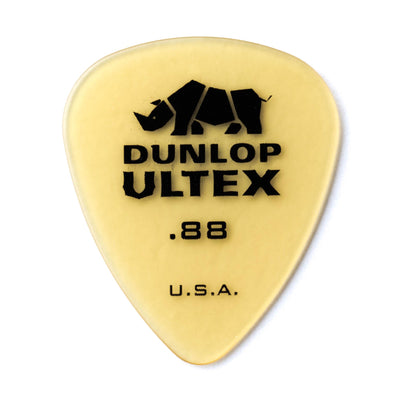 Dunlop .88 Yellow Ultex Standard Picks 6 Pack
