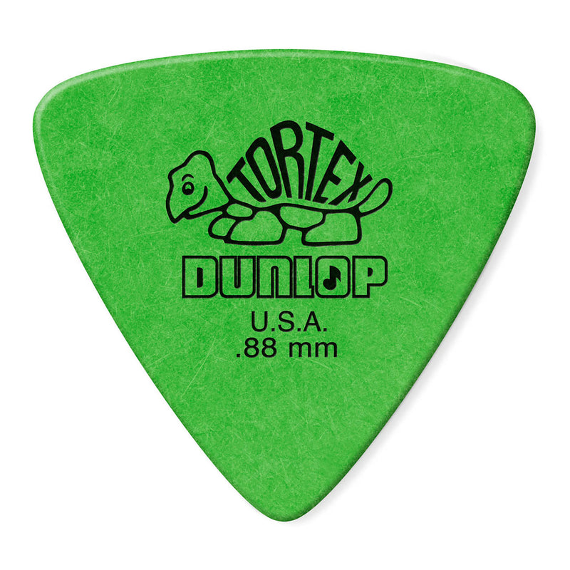 Dunlop .88MM Tortex Triangle Pick 6-Pack, Green