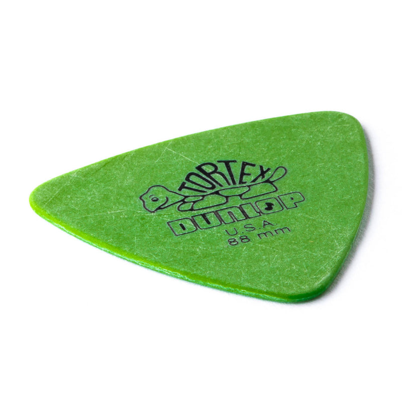 Dunlop .88MM Tortex Triangle Pick 6-Pack, Green