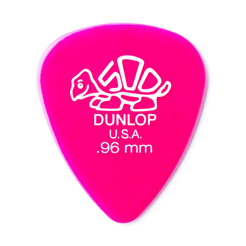 Dunlop .96 Dark Pink Delrin 500 Standard Picks 12 Pack