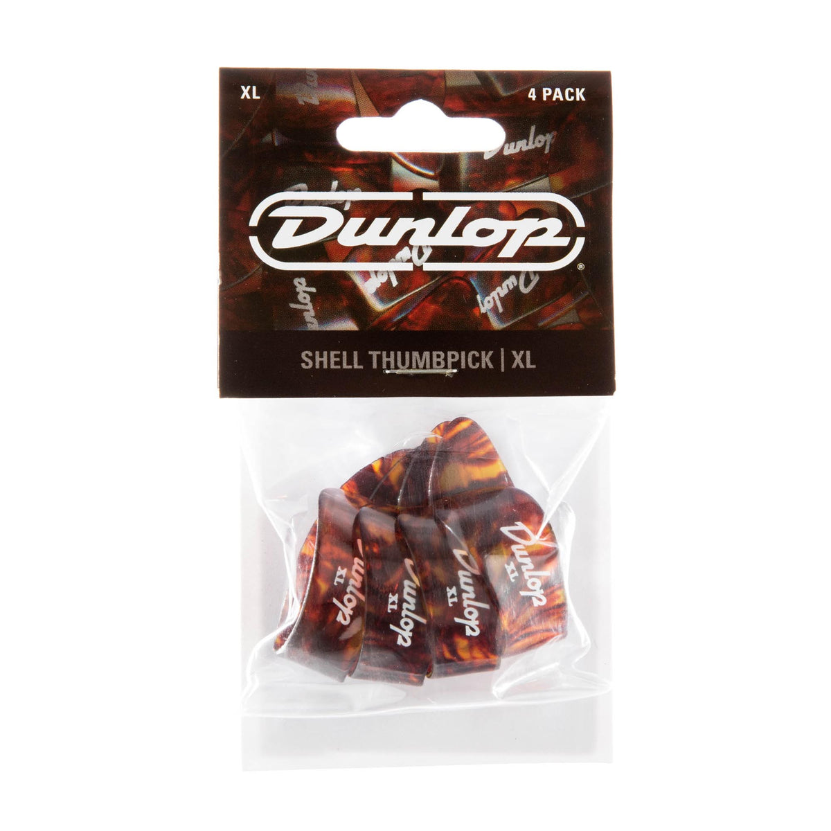 Dunlop Plastic XL Thumbpick Shell 4 Pack