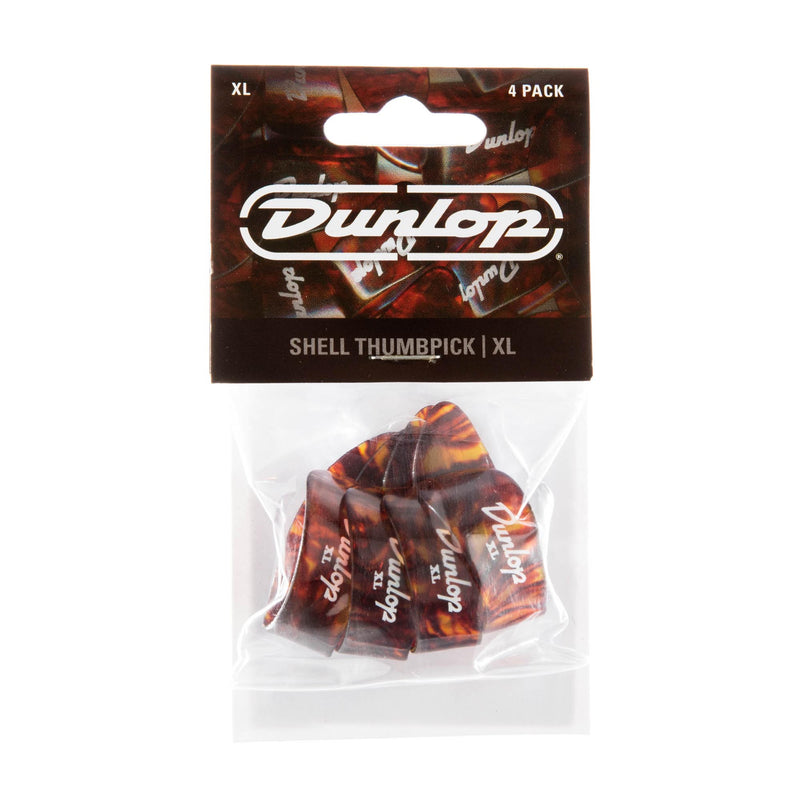 Dunlop Plastic XL Thumbpick Shell 4 Pack