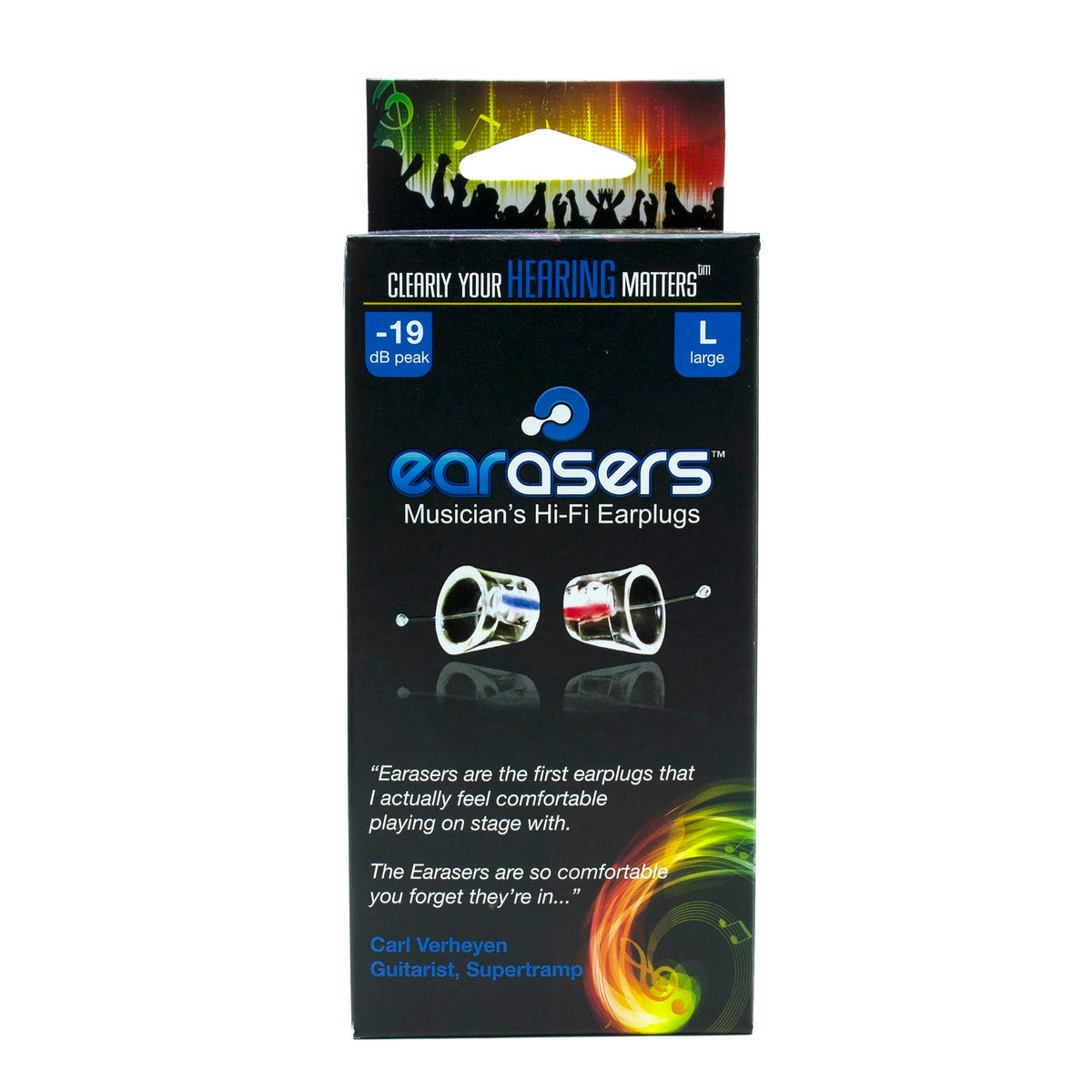 Earasers Musicians Earplugs - Large
