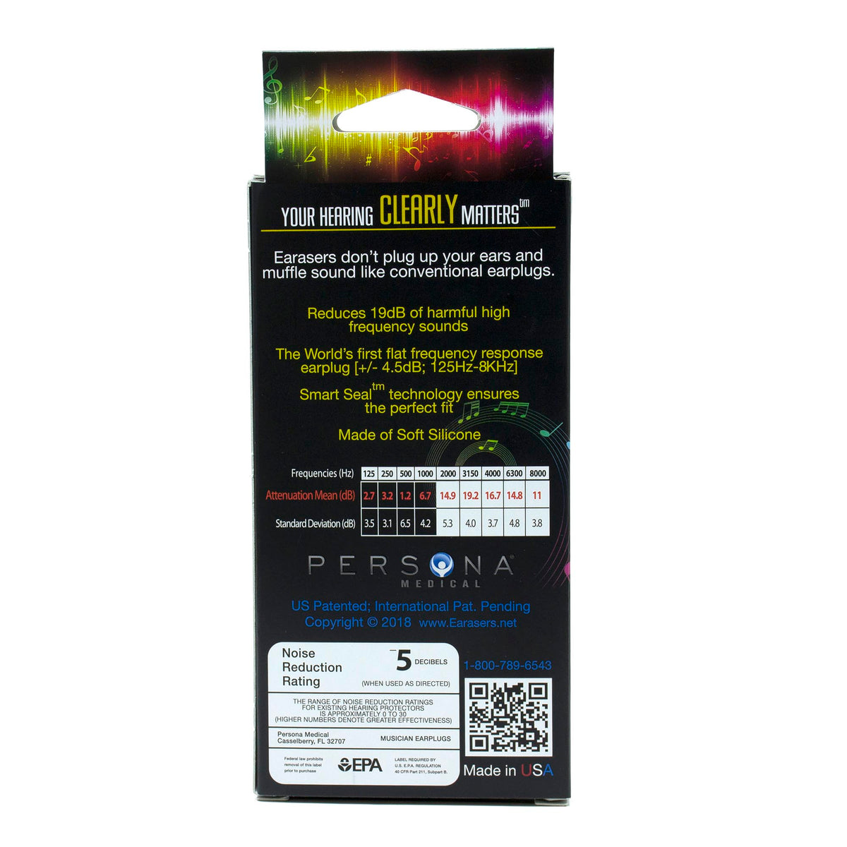 Earasers Musicians Earplugs - Large