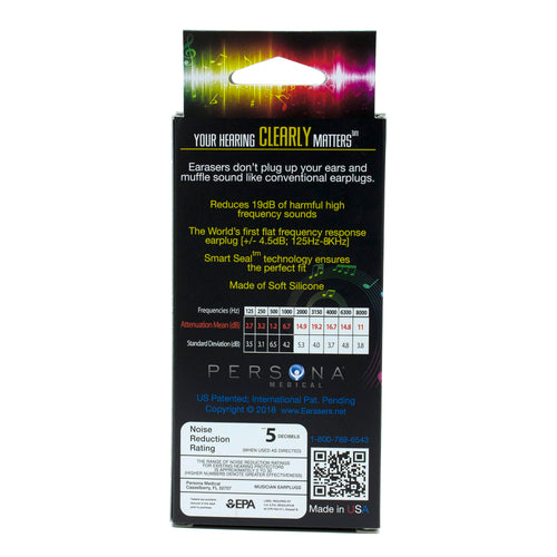 Earasers Musicians Earplugs - Small