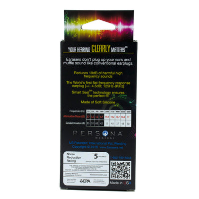 Earasers Musicians Earplugs - X Small