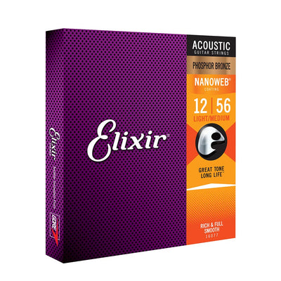 Elixir Phosphor Bronze Nanowed Medium Light 12-56