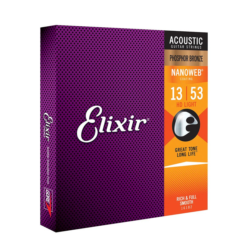 Elixir 13-53 HD Light Phosphor Bronze Nanoweb Coated