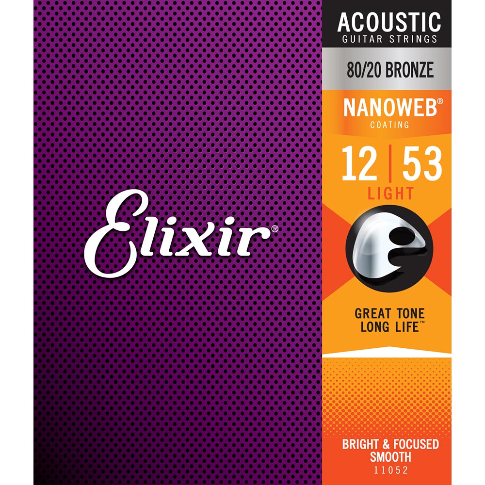Elixir Light 12-53 Nanoweb 80/20 Bronze