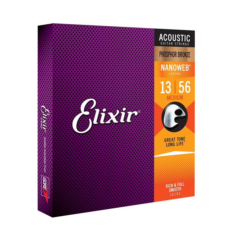 Elixir Med 13-56 Nanoweb Phosphor Bronze