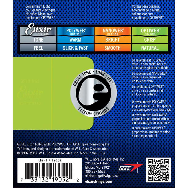 Elixir Optiweb Light 10-46 Electric Strings