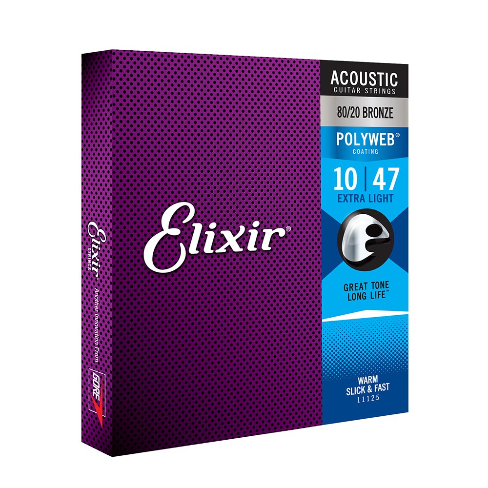 Elixir X-Light 10-47 Polyweb 80/20 Bronze