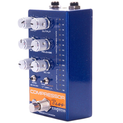 Empress Bass Compressor Effect Pedal, Blue