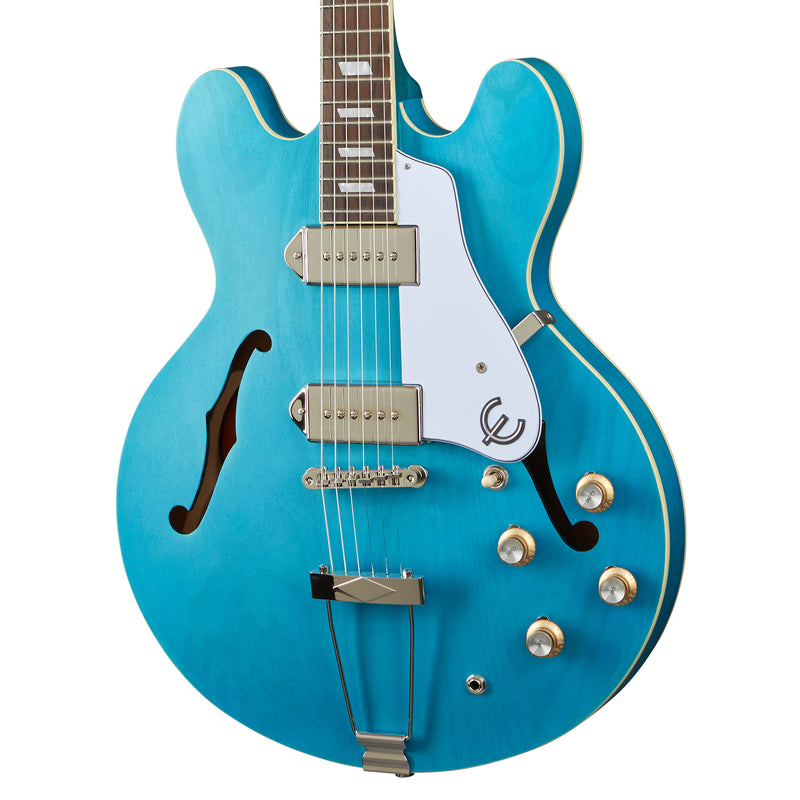 Epiphone Casino Worn Electric Guitar, Worn Blue Denim