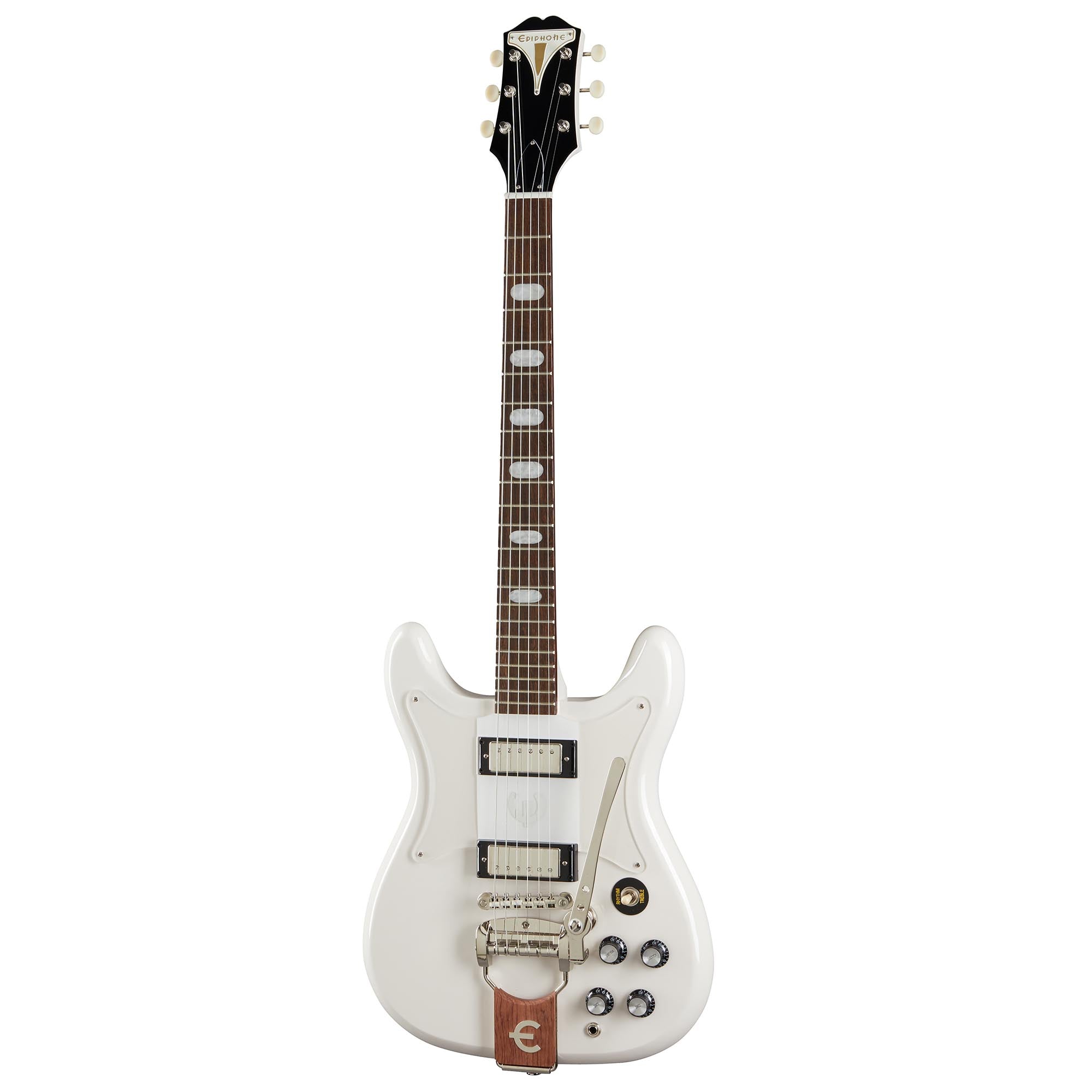 Epiphone Crestwood Custom Tremotone Polaris White – Russo Music
