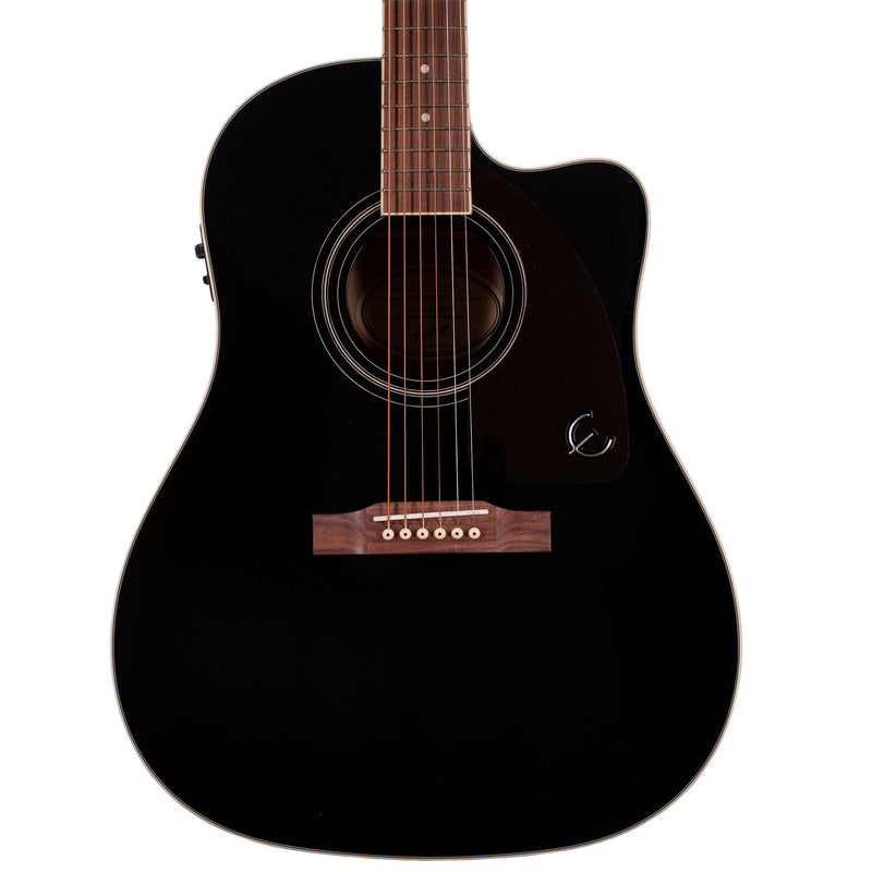 Epiphone J-45 EC Studio Solid Top Acoustic Guitar With Fishman Presys II, Ebony