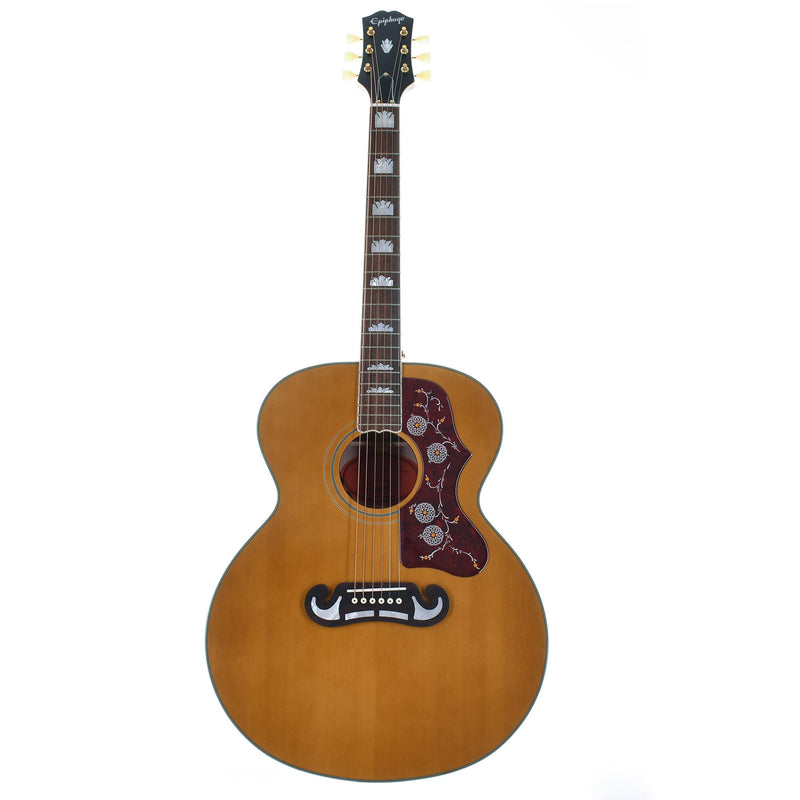 Epiphone Masterbilt J-200 Acoustic-Electric Guitar, Aged Natural Antique Gloss
