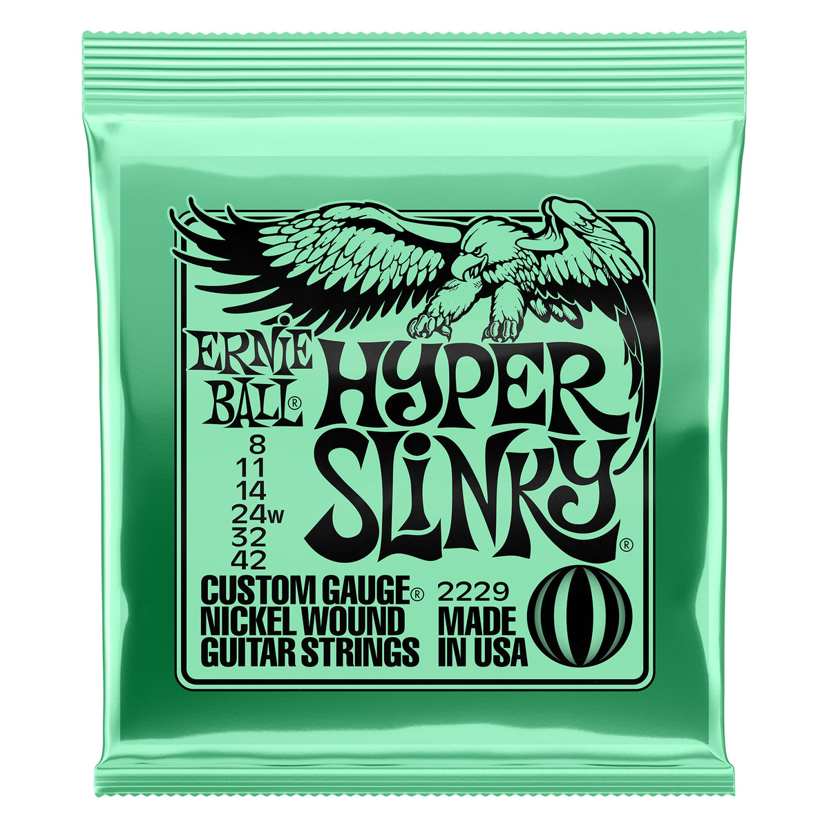 Ernie Ball 8-42 Hyper Slinky Nickel Wound Electric Guitar Strings