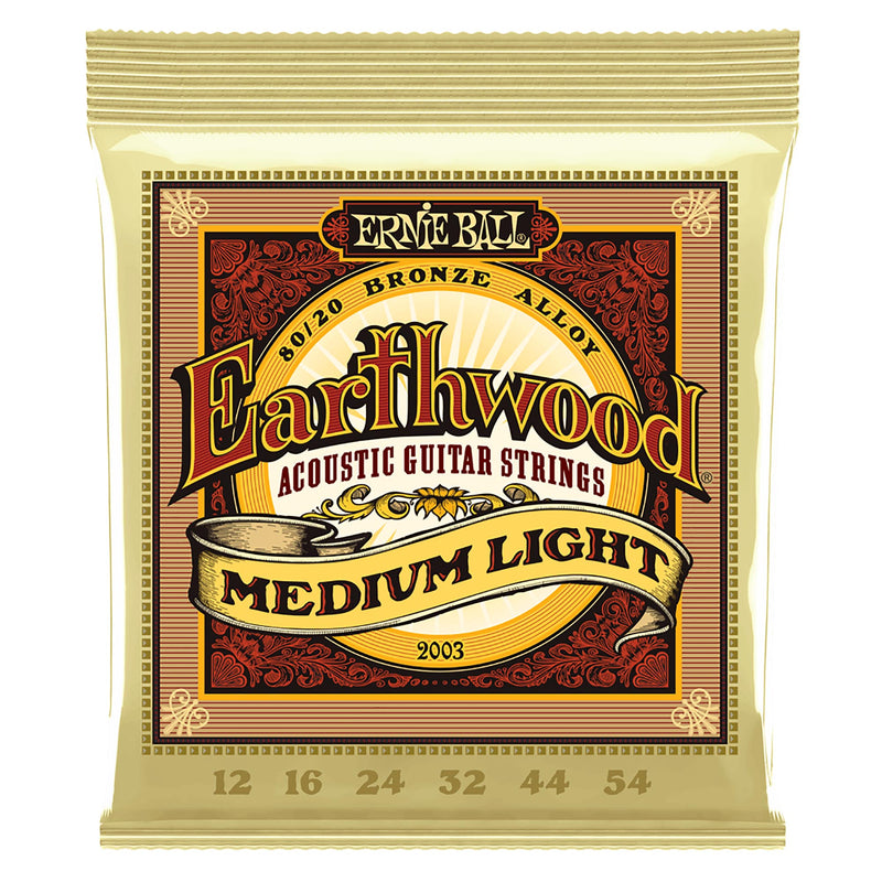 Ernie Ball Medium Light Earthwood Acoustic Strings