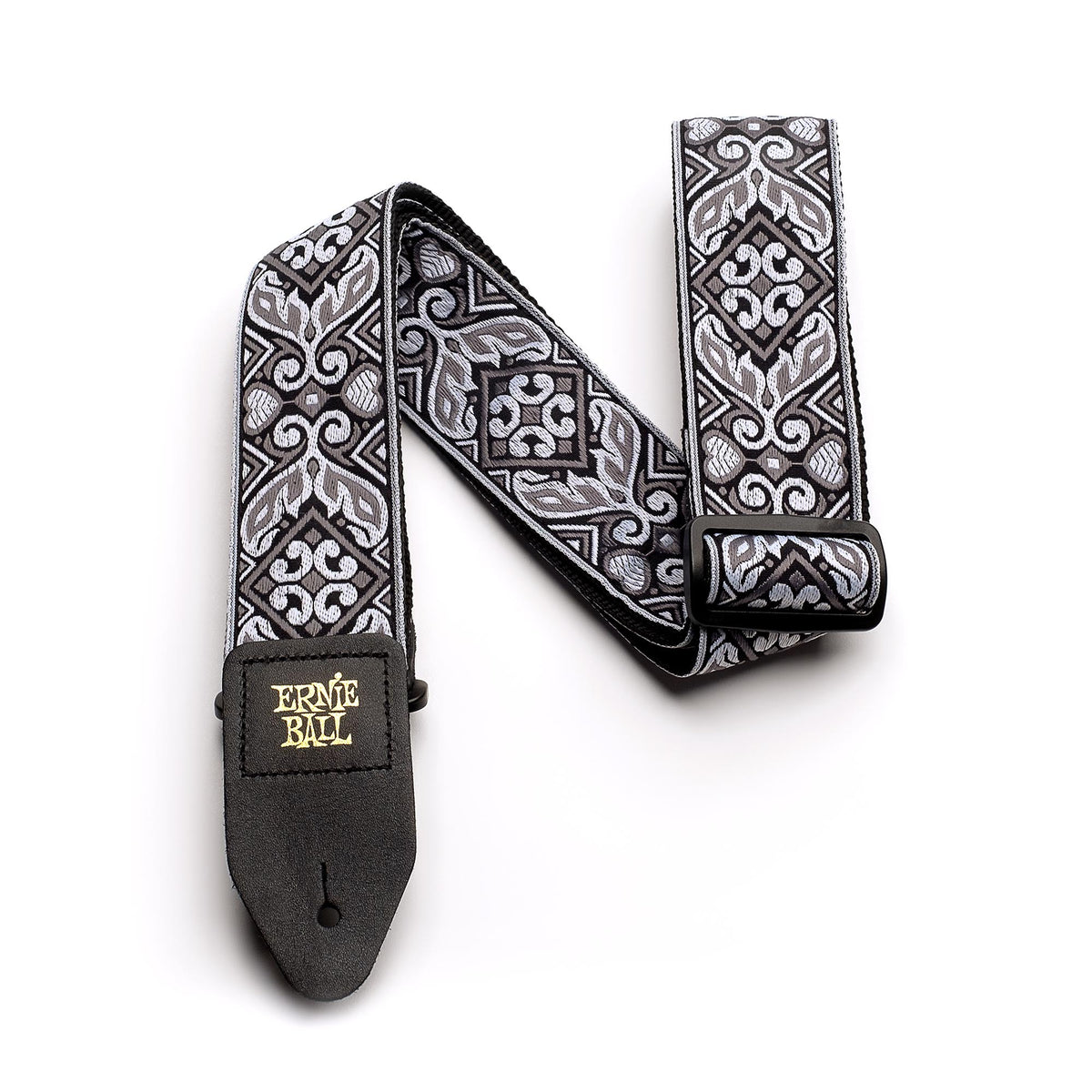 Ernie Ball Tribal Silver Jacquard Strap
