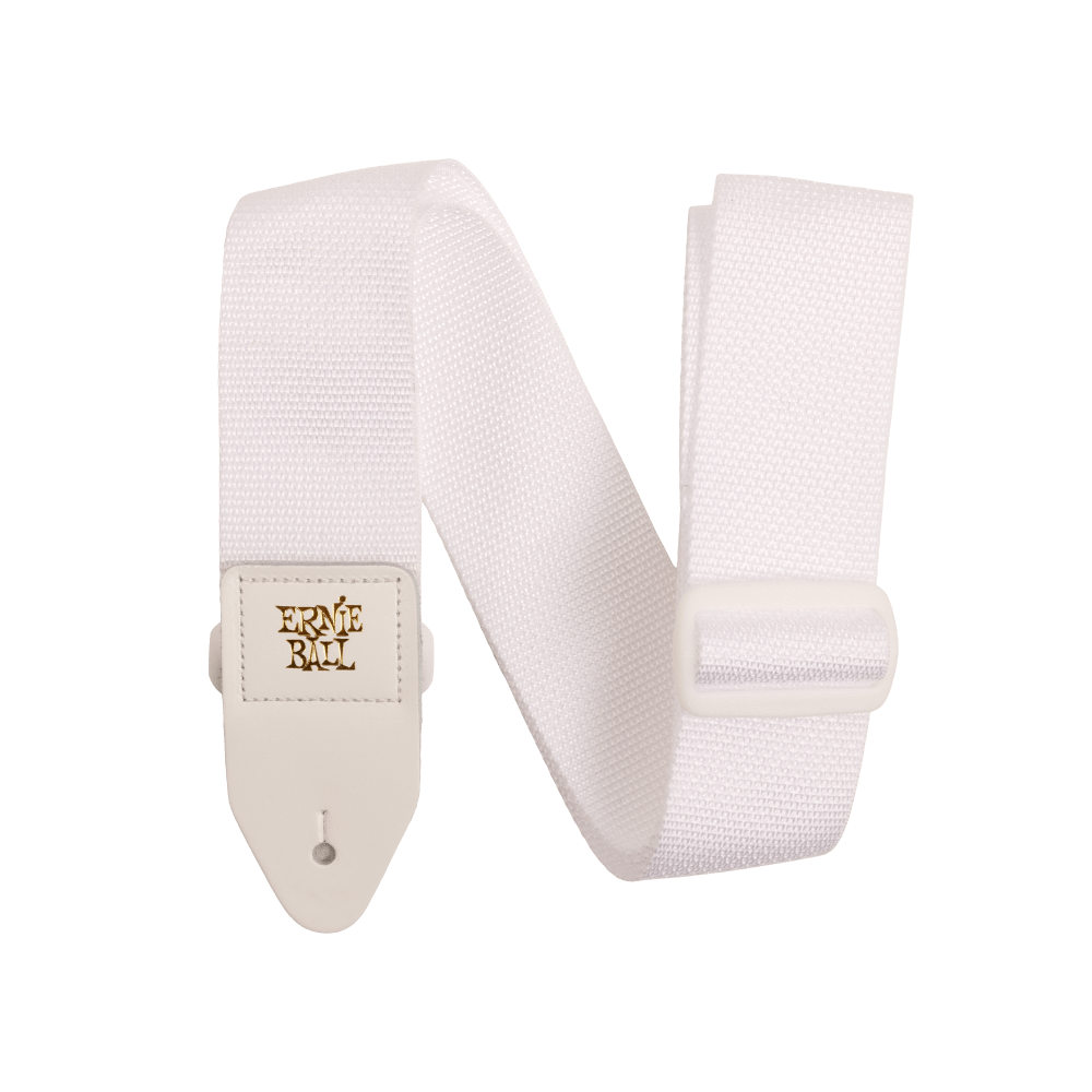 Ernie Ball White & White Polypro Guitar Strap