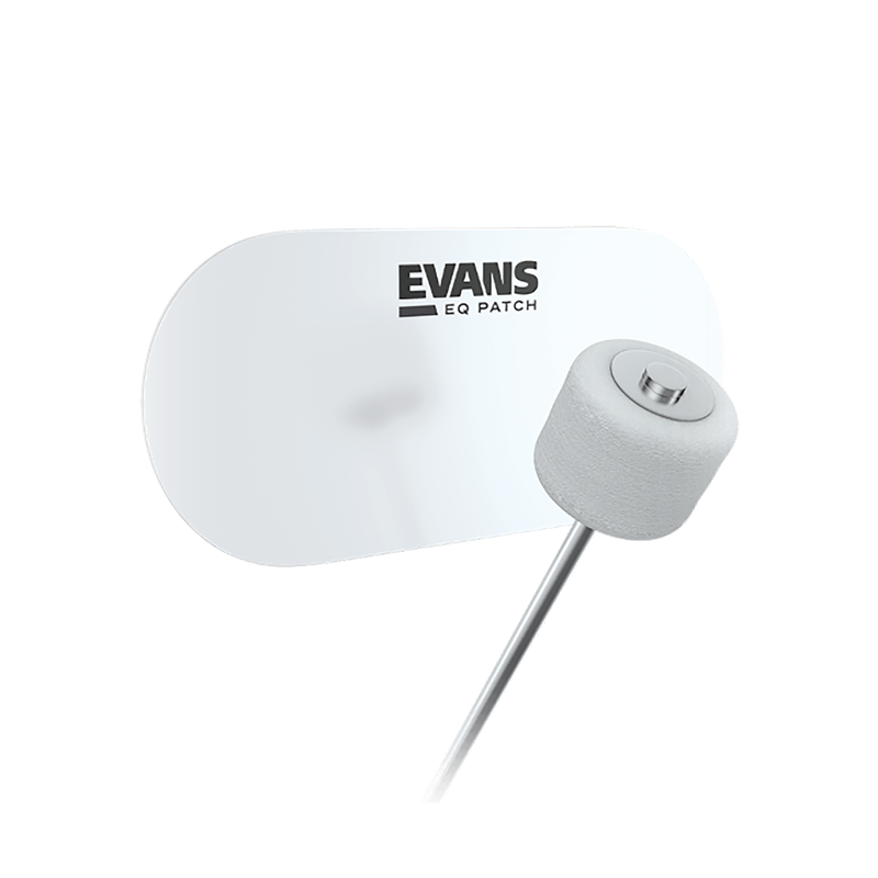 Evans EQPC2 Double Pedal Patch, Clear Plastic