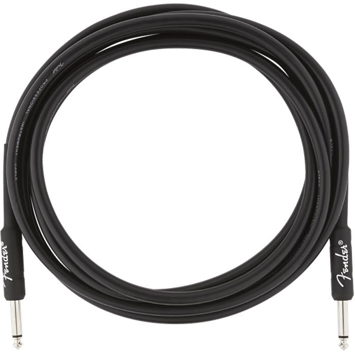 Fender 10' Professional Series Instrument Cables, Straight/Straight, Black