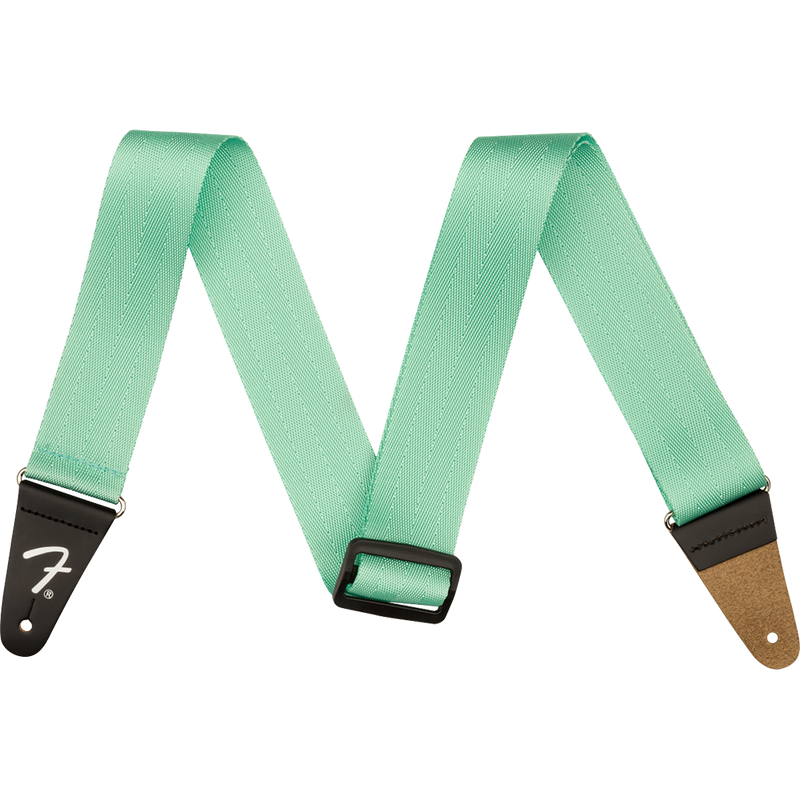 Fender 2" Am Pro Seatbelt Guitar Strap, Mystic Surf Green