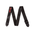 Fender 2 Inch Black Polyester Strap, Red Fender Logo