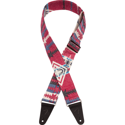Fender 2" Zion Guitar Strap, Red Aztec