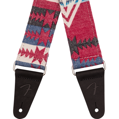 Fender 2" Zion Guitar Strap, Red Aztec