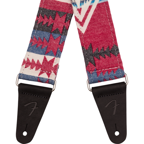 Fender 2" Zion Guitar Strap, Red Aztec