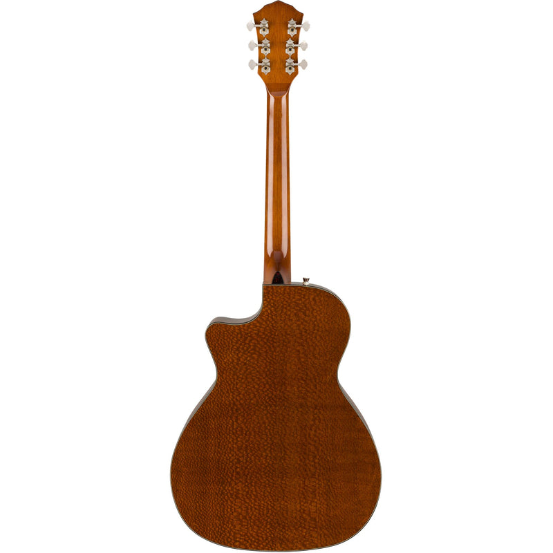 Fender 2019 Limited Edition FA-345CE Auditorium Spalted Maple Top Laurel Guitar, Natural