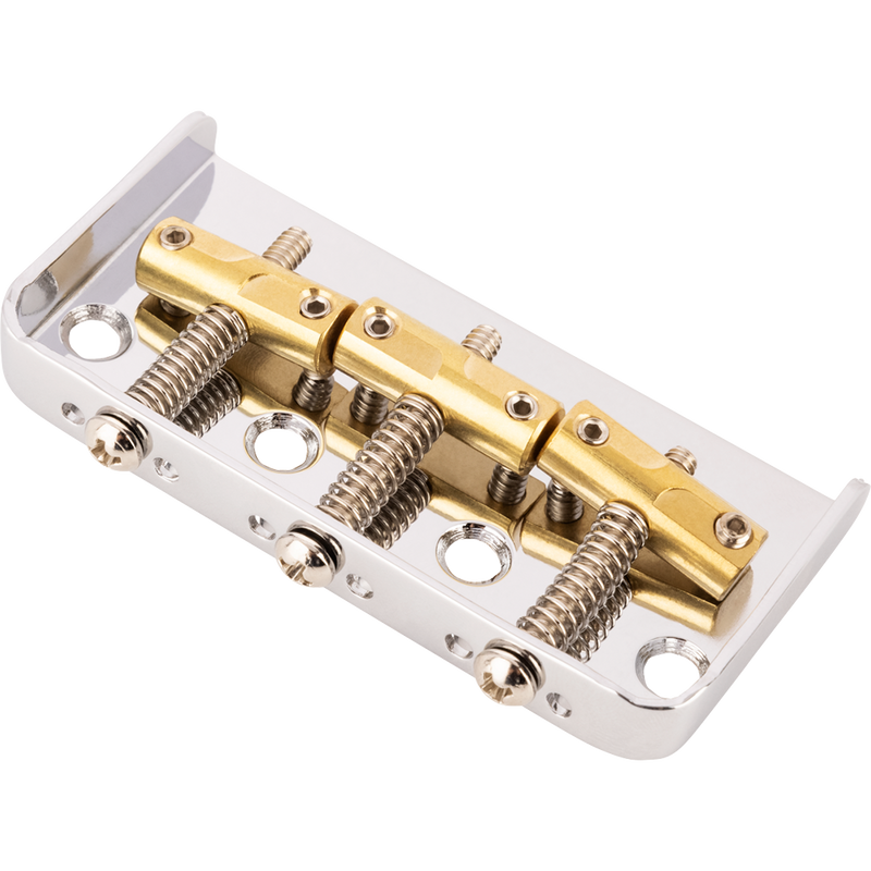 Fender 3-Saddle Custom Cut-Off Vintage-Style Tele Bridge With Compensated Brass Saddles